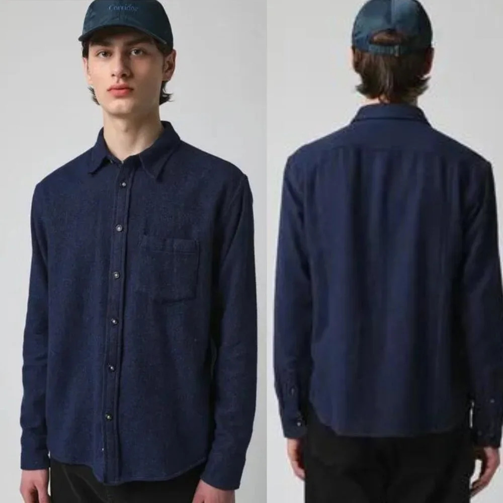 Corridor Blue Cotton Long Sleeve Button Down Shirt - 29722